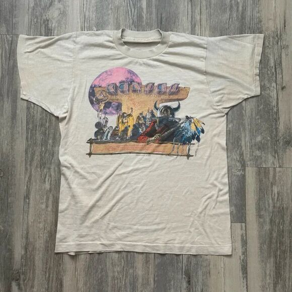 Vintage 1979 Kansas Monolith Tour T-Shirt Size Small 70s Band Tee - Picture 1 of 4